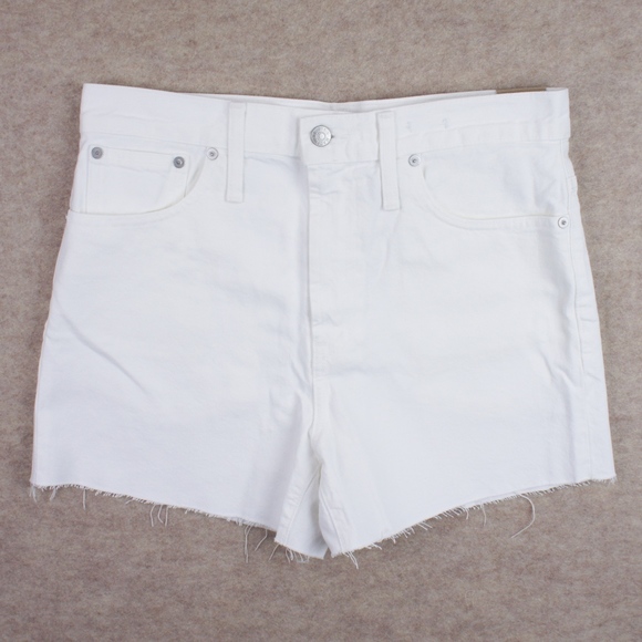 New MADEWELL The Perfect Jean Short in Tile White - Picture 2 of 4